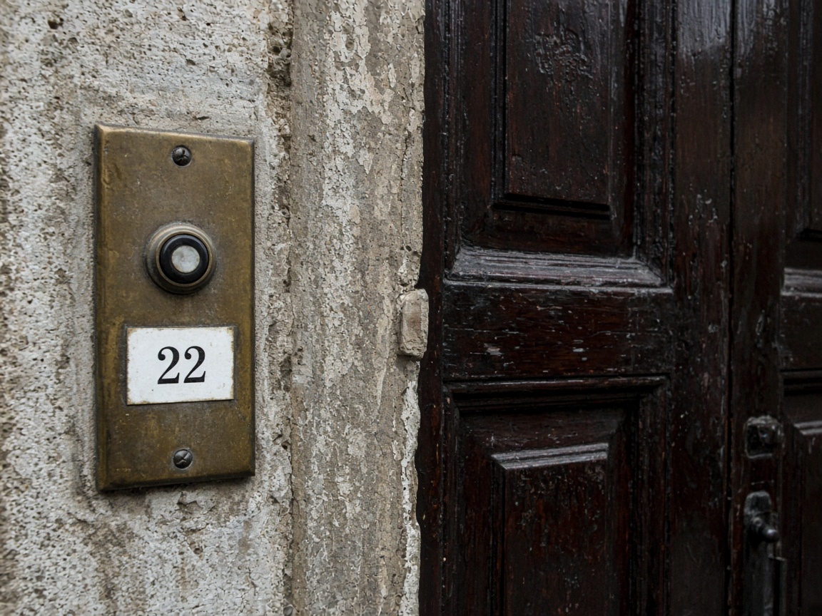 Chiara apre la porta.